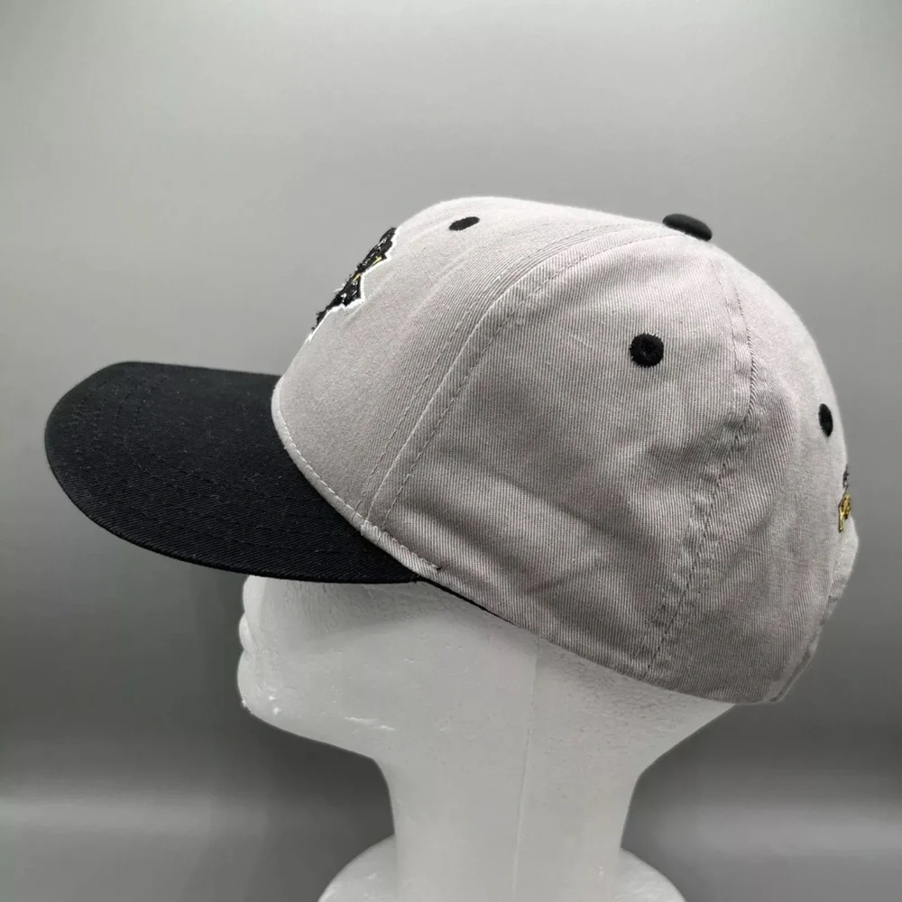 Kids Gray and Black Penguin Logo Cap